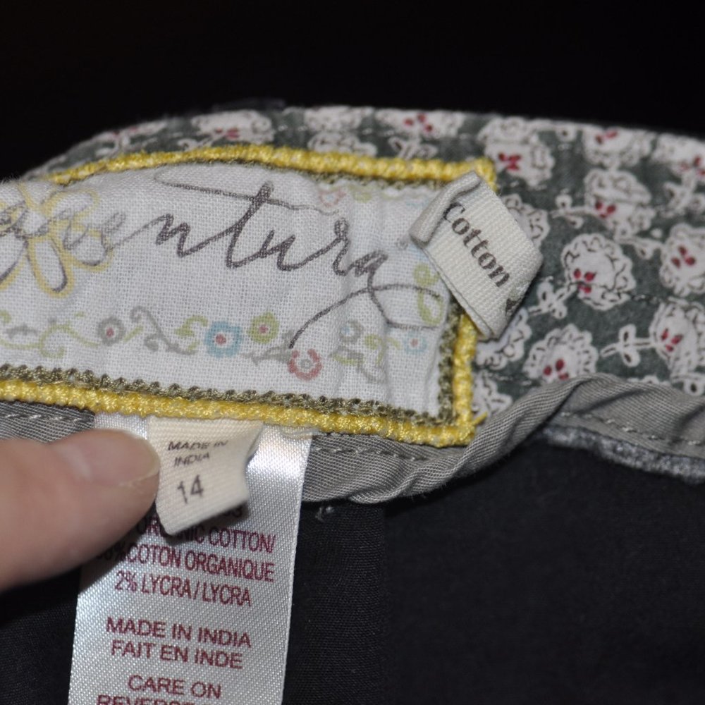Adventura Black Capris Size 14 - Picture 3 of 6